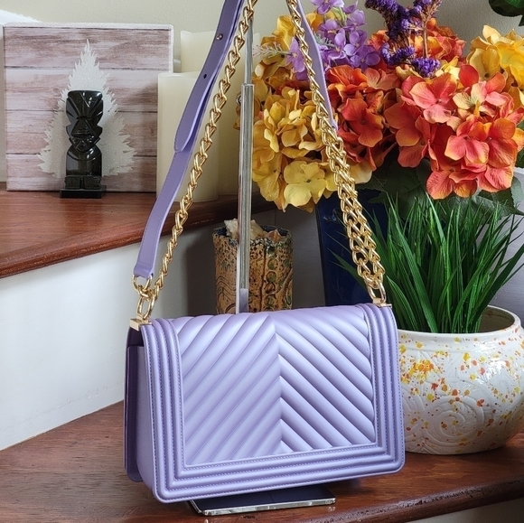 Lavender Jelly Shoulder Bag/Crossbody PVC - Picture 4 of 11